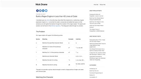 Build a Regex Engine in Less than 40 Lines of Code Online Playground