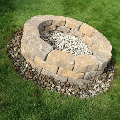 Build a fire pit from cement landscape blocks DIY projects for everyone!
