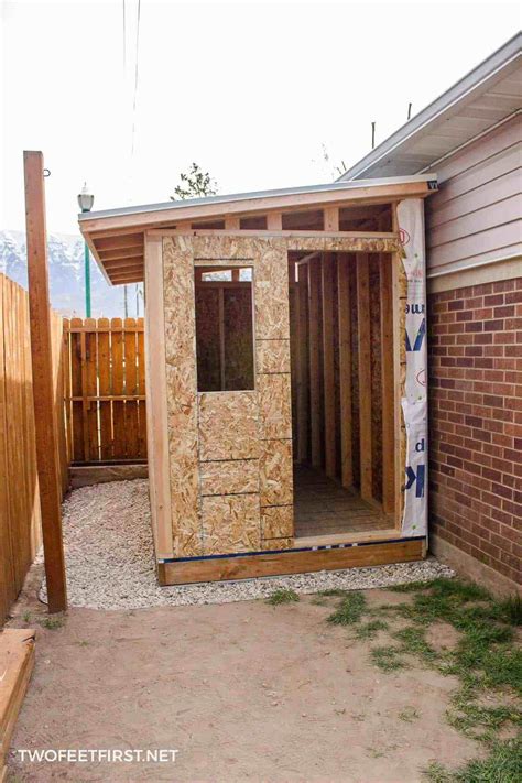 Build a shed on side of house ~ Living under shed