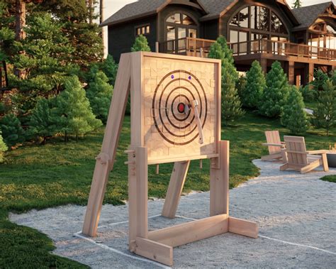 Build an axe throwing target in your backyard. Read our guide with axe