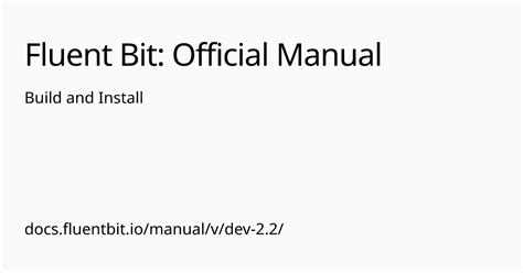 Build and Install - Fluent Bit: Official Manual