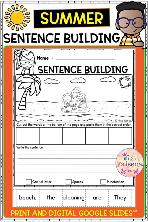 Build sentences and write Worksheet Digital