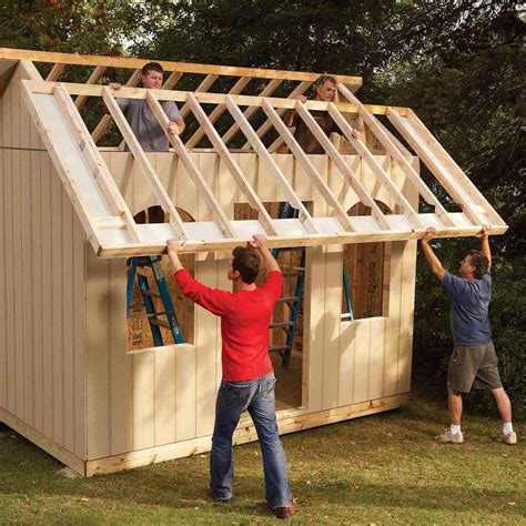 Build shed. Step 1: Build shed’s foundation. Step 2: Assemble the floor frame. Step 3: Add floor sheeting. Step 4: Frame the walls. Step 5: Assemble the roof frame. Step 6: Attach … 