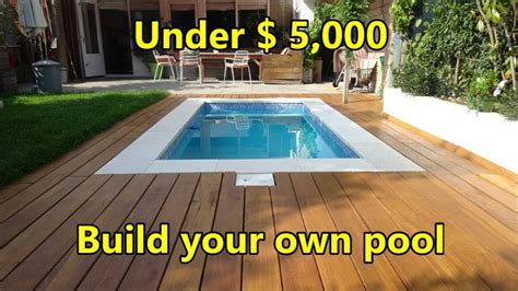 Build your own pool. Build your own pool. Currently, pools DIY is taking a substantial pool market share in the United States pool industry as a cost-saving activity, with the sole purpose of eliminating a profit margin collected by third-party pool contractors by undertaking pool construction and various other small construction projects. 