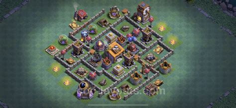 Best Builder Hall Level 6 Bases with Links for COC C