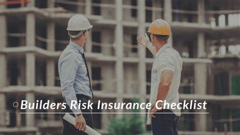 Builders Risk Coverage Checklist