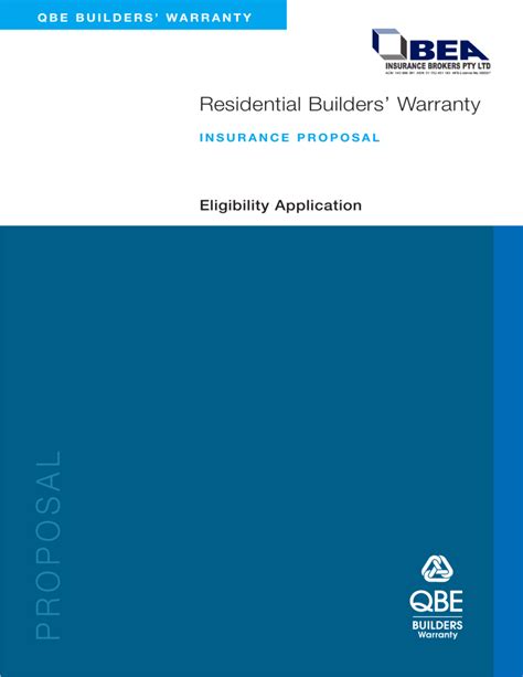 Builders Warranty Insurance