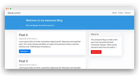 Building A Blog Application With Django Django Central