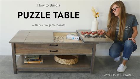 Building A DIY Puzzle and Game Table YouTube