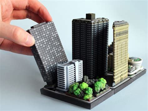 Building Collector 3D Printed Miniature Buildings by Ittyblox