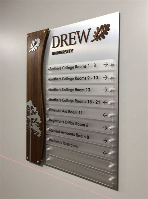 Building Directories and Wayfinding Project Sign Architectural Signage