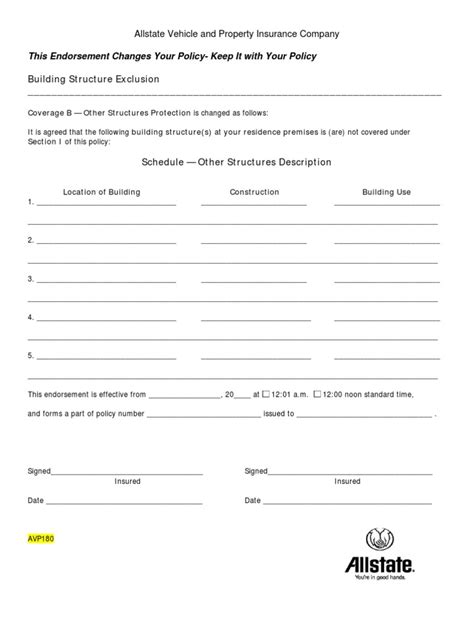Building Exclusion Form