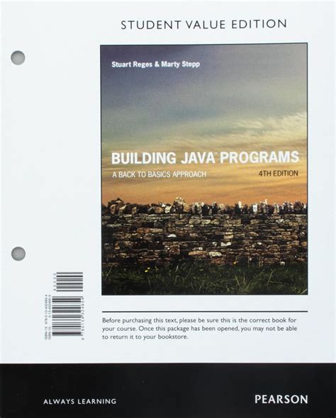 Building Java Programs A Back to Basics Approach, Student Value
