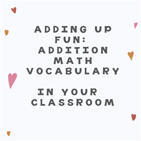 Building Math Vocabulary Fun to Teach