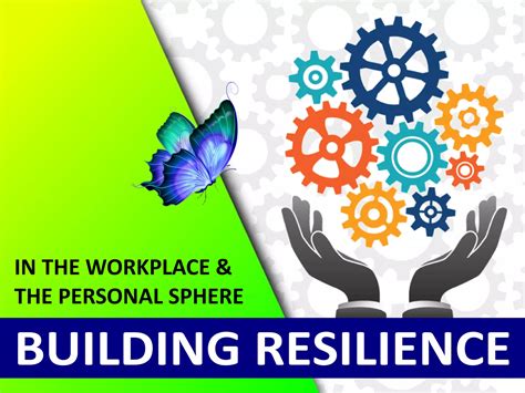 Building Resilience in the Workplace and the Personal Sphere