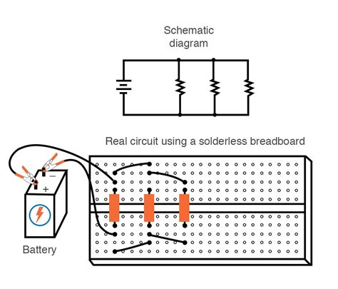 Building Series Parallel Circuits Breadboards Circuit Diagram