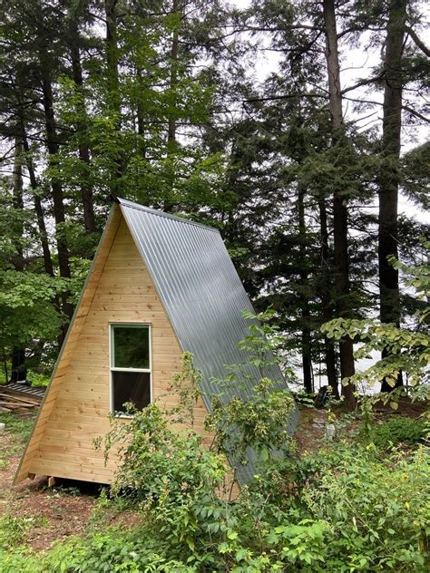 Building a Tiny AFrame Cabin from Scratch OffGrid Homestead in