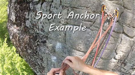 Building a sport anchor. #SportsAnchor Lots of climbers ask me: "How can i bu...