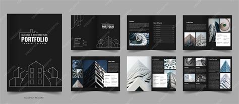 Building and Architecture Portfolio Template or Portfolio Brochure