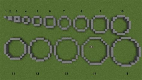 Building circles in minecraft