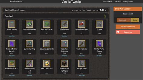 Building generator Minecraft Data Pack