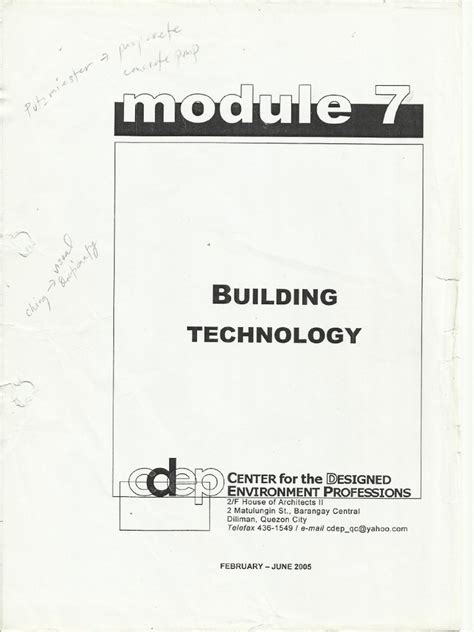 Building technology 2 pdf.  Learn more.  the act, business, or practice of constructin...