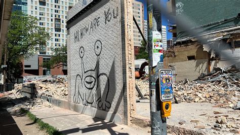 Building torn down, 'Hi, How Are You' mural stays up