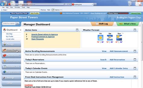 Buildinglinks - BuildingLink provides the ability to create, issue, and track visitor parking permits based on suite or license plate. Permits can be configured to your building or community’s unique parking policies. The module allows the flexibility to create different permits for different locations or different times of day.