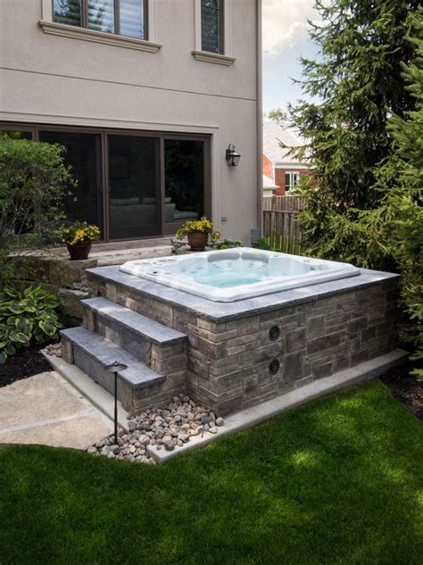Built in hot tub. In-Ground Hot Tub Prices. Prefabricated hot tubs are the less expensive of the two options. Acrylic shells range in price from about $3,000-$10,000.Installation adds about another $3,000-$5,000 to the total purchase price.. A three-person tub that is pre-plumbed sells for about $3,000, not including installation.; A six-person pre-plumbed tub with 16 jets starts at … 