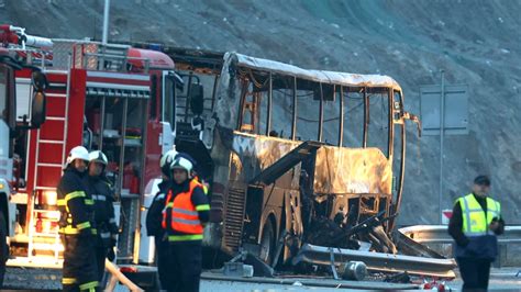 Bulgaristan da otobüs kazası
