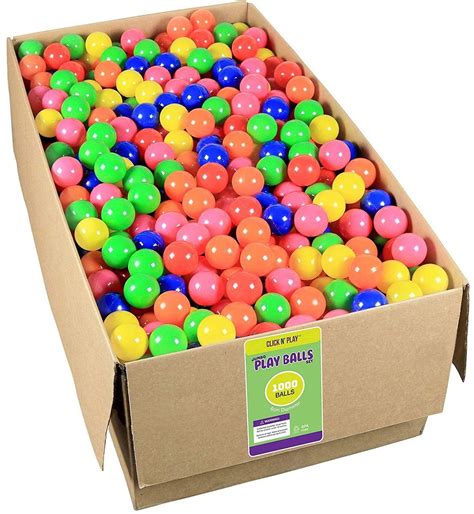 Bulk ball pit balls. Find out more. Item code: 57159157. Product Details. Pack of 80 colourful play balls in 4 assorted colours. Fill any play space or ball pit with these bright and colourful balls for lots of active play. Ages: 2+ years. Product Features. Ages: 2+ years. Ball diametre: 6.5cm. 