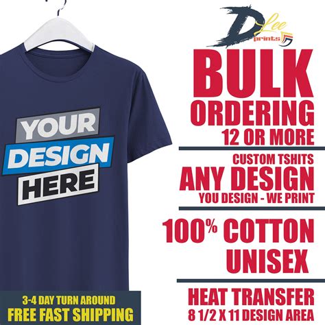 Bulk custom t shirts. CustomInk offers cheap custom t-shirts with guaranteed quality custom printing and the convenience of online design and ordering. With prices starting as low as $8.80 per shirt on a standard order, it's a simple choice. Just browse our line of low-priced shirts, pick your favorite affordable shirt, and head to the lab to make it your own! 