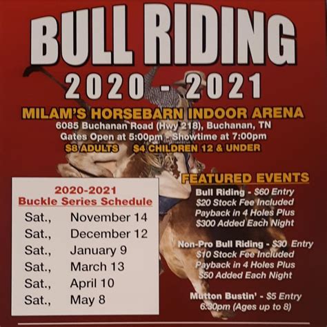 Bull Riding At Milam