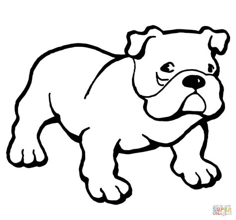 Bulldog Puppies Coloring Pages