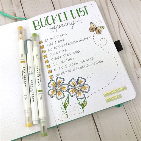 Bullet Journal List Ideas