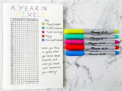 Bullet Journal Year Page