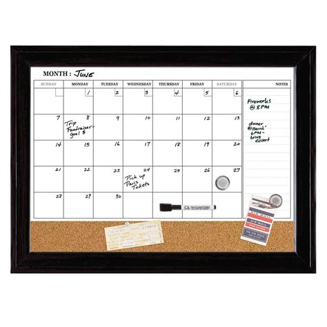 Bulletin Board Dry Erase Calendar