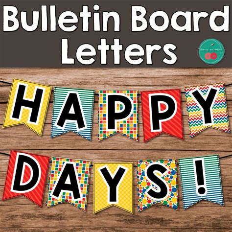 Bulletin Board Letters in Primary Colors. Awesome addition to your
