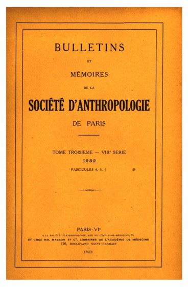 Bulletins de la société d'anthropologie de paris. - Manual de servicio del refrigerador toshiba.