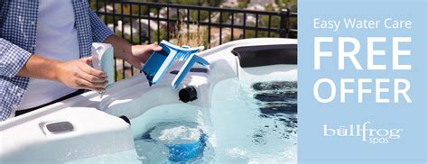 Bullfrog spas coupon code. The FROG® @ease® system, designed specifically for your Bullfrog Spa®, offers a self-regulating water care experience that is easier than ever.* SmartChlor® technology uses up to 75% less chlorine, maintains chlorine at lower levels, and reduces the frequent need for hot tub maintenance. Package includes 3 SmartChlor replacement cartridges. 