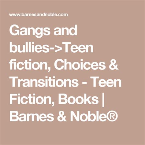 Bullies and gangs->Teen fiction - Barnes & Noble®