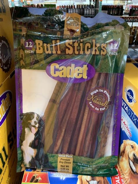 Bully sticks costco. Cadet Bully Hide Sticks All-Natural Dog Chews, Large, 7 count. Rated 3.7143 out of 5 stars. 7. $22.35 Chewy Price. $35.99 List Price. $21.23 Autoship Price. Autoship. 
