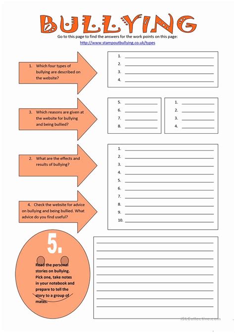 Bullying English Esl Worksheets For Distance Learning And Physical Classrooms