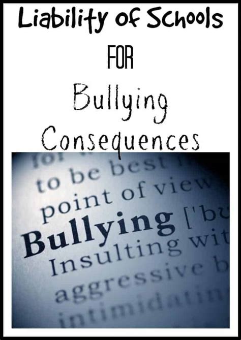 Bullying and Liability: What Schools Should Know - Education …