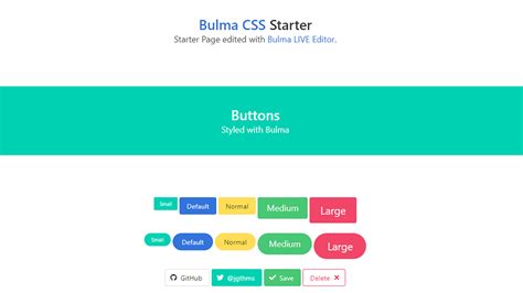 Bulma CSS UI Kits and Starters Bulma CSS