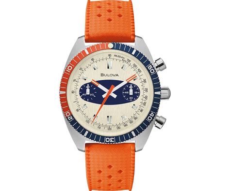 Bulova Chronograph A Surfboard Orange