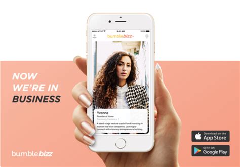 Bumble bizz. Oct 2, 2017 · Bumble’s own HR team will be on the app as well, as Bumble has committed to hiring 10 people discovered through Bizz. So if you want to work for Bumble, just hover around in the general vicinity ... 