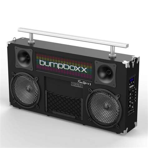 Bump box. The boom box is a bass dispersing beast in a portable package, modeled on their retro ancestors who saw their popularity peak in the early eighties we have gathered a few of the best modern reincarnations to review as we discuss the 10 best boomboxes in 2023. It wasn't long after the birth of transistor radios, tape cassette players, and CD ... 