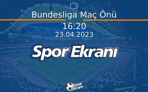 Bundesliga maç programı