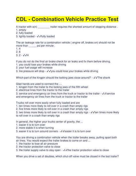 Bundle for CDL COMBINATION Tests Compilation